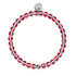 Lune de sang | Argent | Bracelet de perles de verre galaxie